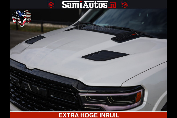 Dodge Ram Limited Night High Output 540HP 706Nm | Massage + Full Option | De Meest Luxe en Volle Pick-Up in zijn Klasse | Comfortabele Dubbele Cabine met Royale 5 Zitplaatsen | BPM vrij | Nu Leverbaar uit Voorraad | Voorraad Nr 2352 - 7649