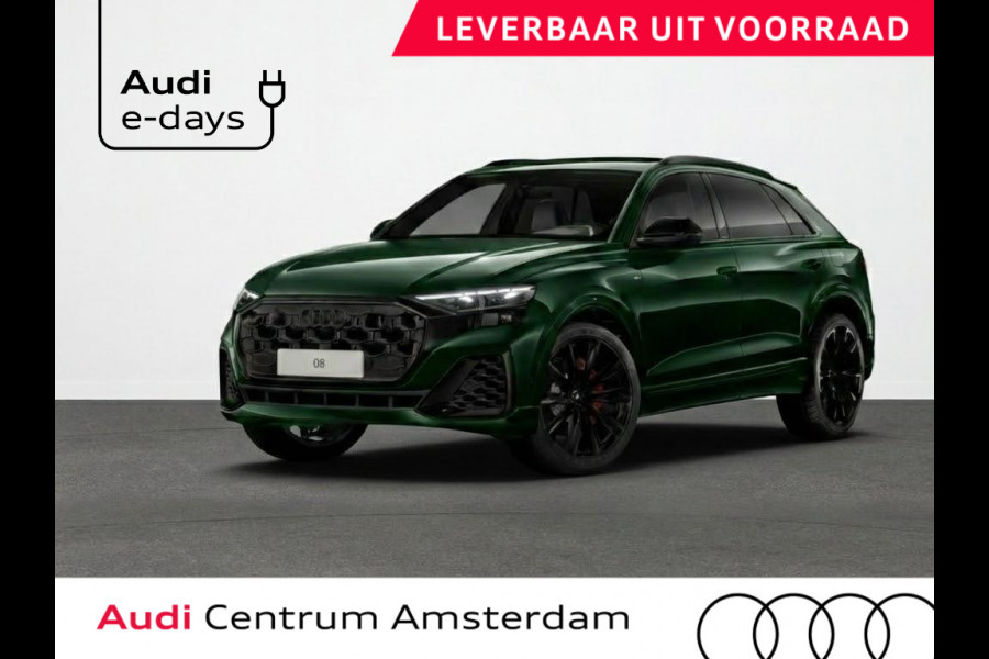 Audi Q8 Pro Line S 55 TFSI e 394 pk | Midnight emerald green | Glazen panoramadak | Bang & Olufsen Premium 3D | Sportstoelen plus voorin |