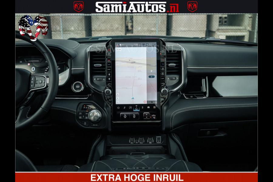 Dodge Ram 1500 Limited Night H.O 540HP 706Nm | Massage + Full Option | De Meest Luxe en Volle Pick-Up in zijn Klasse | Comfortabele Dubbele Cabine met Royale 5 Zitplaatsen | BPM vrij | Nu Leverbaar uit Voorraad | Voorraad Nr 2295 - 8559
