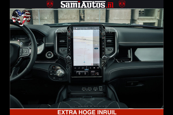 Dodge Ram 1500 Limited Night H.O 540HP 706Nm | Massage + Full Option | De Meest Luxe en Volle Pick-Up in zijn Klasse | Comfortabele Dubbele Cabine met Royale 5 Zitplaatsen | BPM vrij | Nu Leverbaar uit Voorraad | Voorraad Nr 2295 - 8559