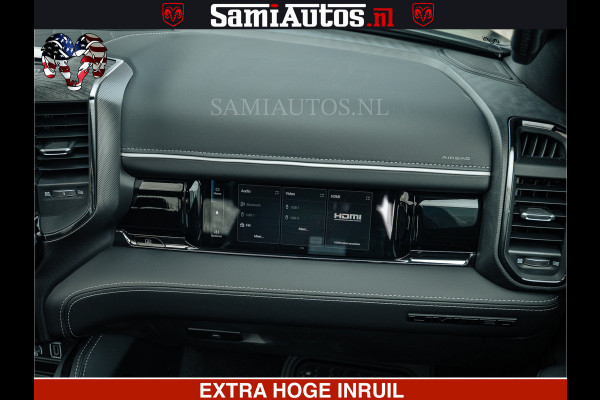 Dodge Ram 1500 Limited Night H.O 540HP 706Nm | Massage + Full Option | De Meest Luxe en Volle Pick-Up in zijn Klasse | Comfortabele Dubbele Cabine met Royale 5 Zitplaatsen | BPM vrij | Nu Leverbaar uit Voorraad | Voorraad Nr 2295 - 8559