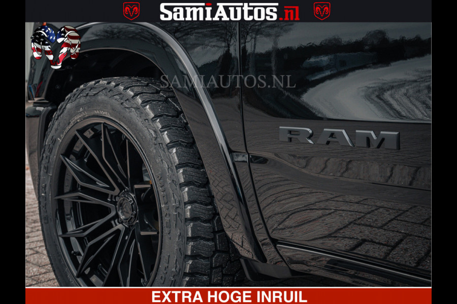 Dodge Ram 1500 Limited Night H.O 540HP 706Nm | Massage + Full Option | De Meest Luxe en Volle Pick-Up in zijn Klasse | Comfortabele Dubbele Cabine met Royale 5 Zitplaatsen | BPM vrij | Nu Leverbaar uit Voorraad | Voorraad Nr 2295 - 8559