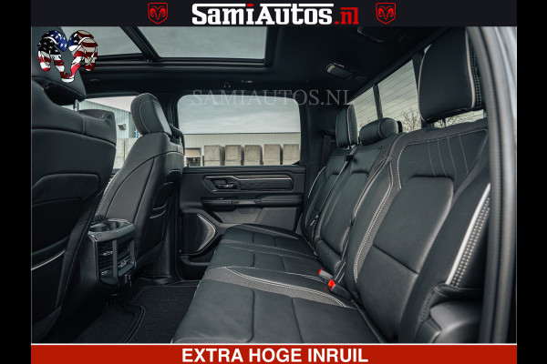 Dodge Ram 1500 Limited Night H.O 540HP 706Nm | Massage + Full Option | De Meest Luxe en Volle Pick-Up in zijn Klasse | Comfortabele Dubbele Cabine met Royale 5 Zitplaatsen | BPM vrij | Nu Leverbaar uit Voorraad | Voorraad Nr 2295 - 8559