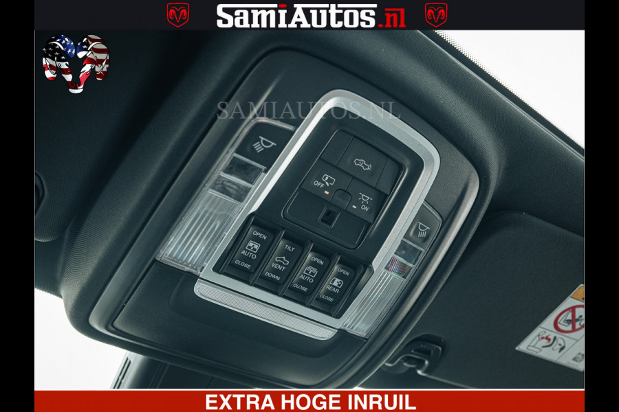 Dodge Ram 1500 Limited Night H.O 540HP 706Nm | Massage + Full Option | De Meest Luxe en Volle Pick-Up in zijn Klasse | Comfortabele Dubbele Cabine met Royale 5 Zitplaatsen | BPM vrij | Nu Leverbaar uit Voorraad | Voorraad Nr 2295 - 8559