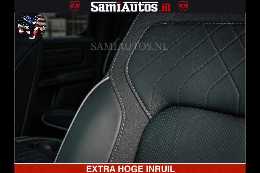 Dodge Ram 1500 Limited Night H.O 540HP 706Nm | Massage + Full Option | De Meest Luxe en Volle Pick-Up in zijn Klasse | Comfortabele Dubbele Cabine met Royale 5 Zitplaatsen | BPM vrij | Nu Leverbaar uit Voorraad | Voorraad Nr 2295 - 8559