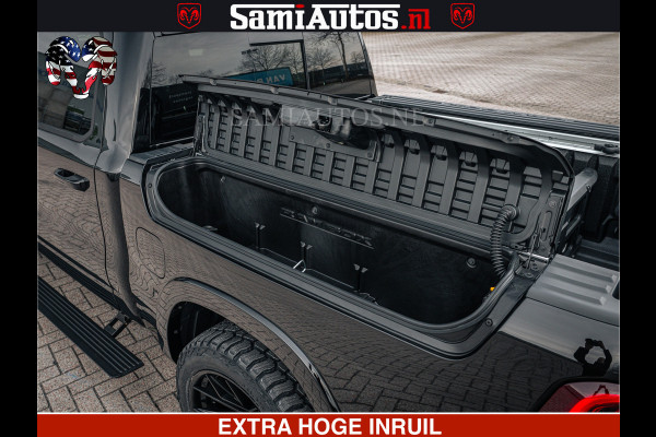 Dodge Ram 1500 Limited Night H.O 540HP 706Nm | Massage + Full Option | De Meest Luxe en Volle Pick-Up in zijn Klasse | Comfortabele Dubbele Cabine met Royale 5 Zitplaatsen | BPM vrij | Nu Leverbaar uit Voorraad | Voorraad Nr 2295 - 8559