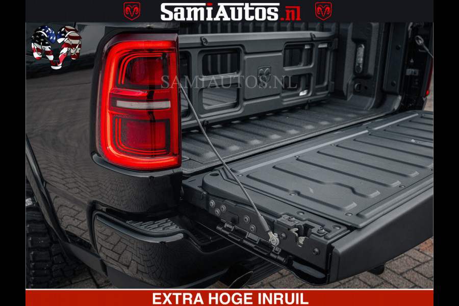 Dodge Ram 1500 Limited Night H.O 540HP 706Nm | Massage + Full Option | De Meest Luxe en Volle Pick-Up in zijn Klasse | Comfortabele Dubbele Cabine met Royale 5 Zitplaatsen | BPM vrij | Nu Leverbaar uit Voorraad | Voorraad Nr 2295 - 8559