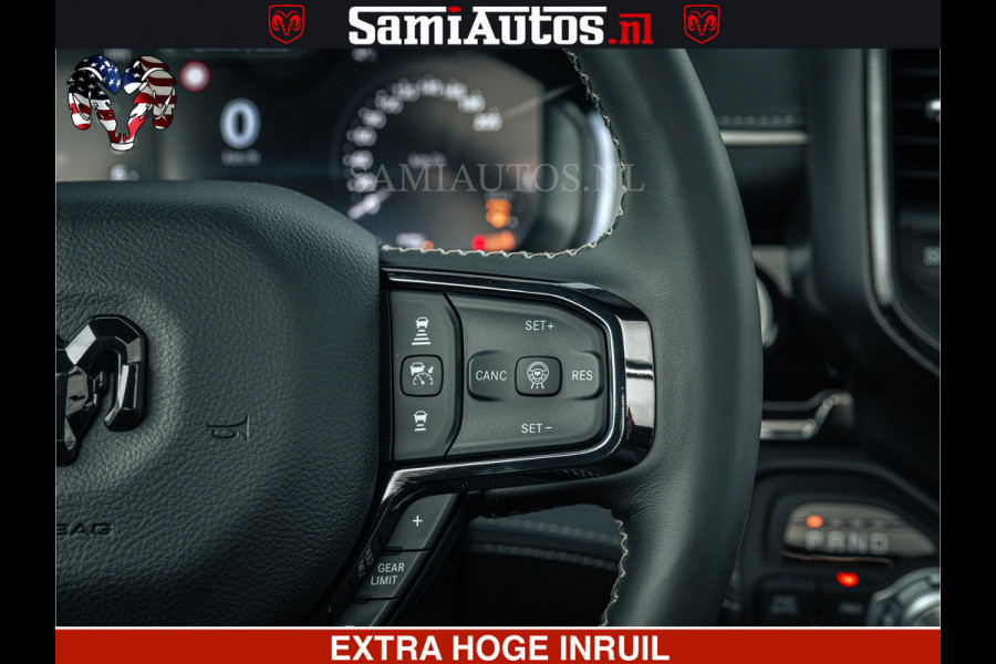 Dodge Ram 1500 Limited Night H.O 540HP 706Nm | Massage + Full Option | De Meest Luxe en Volle Pick-Up in zijn Klasse | Comfortabele Dubbele Cabine met Royale 5 Zitplaatsen | BPM vrij | Nu Leverbaar uit Voorraad | Voorraad Nr 2295 - 8559