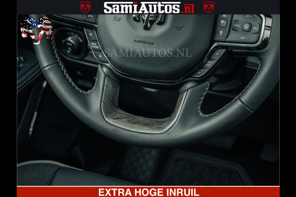 Dodge Ram 1500 Limited Night H.O 540HP 706Nm | Massage + Full Option | De Meest Luxe en Volle Pick-Up in zijn Klasse | Comfortabele Dubbele Cabine met Royale 5 Zitplaatsen | BPM vrij | Nu Leverbaar uit Voorraad | Voorraad Nr 2295 - 8559