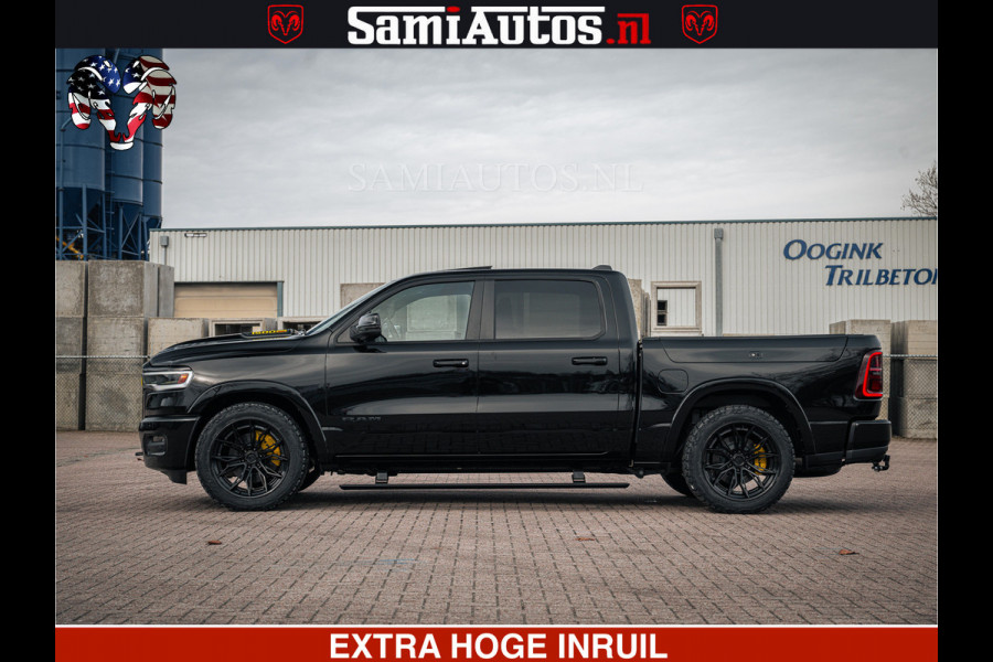Dodge Ram 1500 Limited Night H.O 540HP 706Nm | Massage + Full Option | De Meest Luxe en Volle Pick-Up in zijn Klasse | Comfortabele Dubbele Cabine met Royale 5 Zitplaatsen | BPM vrij | Nu Leverbaar uit Voorraad | Voorraad Nr 2295 - 8559