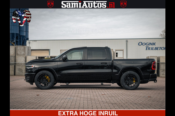 Dodge Ram 1500 Limited Night H.O 540HP 706Nm | Massage + Full Option | De Meest Luxe en Volle Pick-Up in zijn Klasse | Comfortabele Dubbele Cabine met Royale 5 Zitplaatsen | BPM vrij | Nu Leverbaar uit Voorraad | Voorraad Nr 2295 - 8559