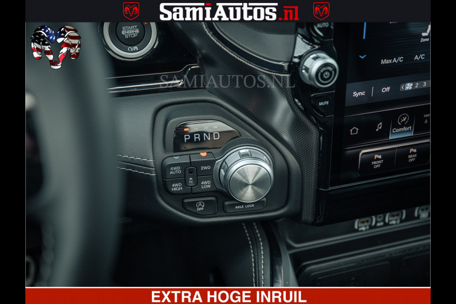 Dodge Ram 1500 Limited Night H.O 540HP 706Nm | Massage + Full Option | De Meest Luxe en Volle Pick-Up in zijn Klasse | Comfortabele Dubbele Cabine met Royale 5 Zitplaatsen | BPM vrij | Nu Leverbaar uit Voorraad | Voorraad Nr 2295 - 8559