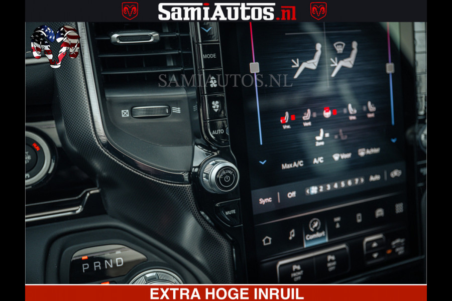 Dodge Ram 1500 Limited Night H.O 540HP 706Nm | Massage + Full Option | De Meest Luxe en Volle Pick-Up in zijn Klasse | Comfortabele Dubbele Cabine met Royale 5 Zitplaatsen | BPM vrij | Nu Leverbaar uit Voorraad | Voorraad Nr 2295 - 8559