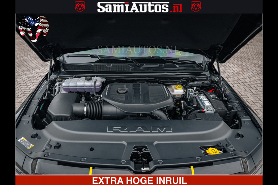 Dodge Ram 1500 Limited Night H.O 540HP 706Nm | Massage + Full Option | De Meest Luxe en Volle Pick-Up in zijn Klasse | Comfortabele Dubbele Cabine met Royale 5 Zitplaatsen | BPM vrij | Nu Leverbaar uit Voorraad | Voorraad Nr 2295 - 8559