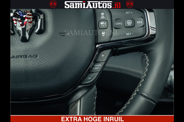 Dodge Ram 1500 Limited Night H.O 540HP 706Nm | Massage + Full Option | De Meest Luxe en Volle Pick-Up in zijn Klasse | Comfortabele Dubbele Cabine met Royale 5 Zitplaatsen | BPM vrij | Nu Leverbaar uit Voorraad | Voorraad Nr 2295 - 8559