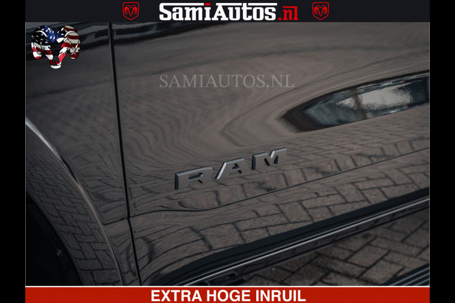 Dodge Ram 1500 Limited Night H.O 540HP 706Nm | Massage + Full Option | De Meest Luxe en Volle Pick-Up in zijn Klasse | Comfortabele Dubbele Cabine met Royale 5 Zitplaatsen | BPM vrij | Nu Leverbaar uit Voorraad | Voorraad Nr 2295 - 8559