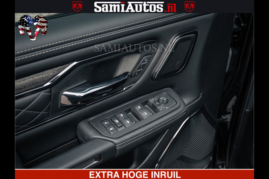 Dodge Ram 1500 Limited Night H.O 540HP 706Nm | Massage + Full Option | De Meest Luxe en Volle Pick-Up in zijn Klasse | Comfortabele Dubbele Cabine met Royale 5 Zitplaatsen | BPM vrij | Nu Leverbaar uit Voorraad | Voorraad Nr 2295 - 8559