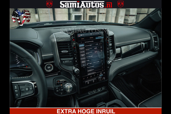 Dodge Ram Limited Night H.O 540HP 706Nm | Massage + Full Option | De Meest Luxe en Volle Pick-Up in zijn Klasse | Comfortabele Dubbele Cabine met Royale 5 Zitplaatsen | BPM vrij | Nu Leverbaar uit Voorraad | Voorraad Nr 2370 - 5411