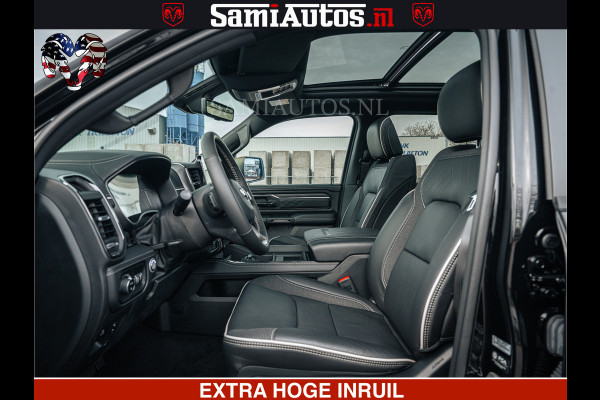 Dodge Ram Limited Night H.O 540HP 706Nm | Massage + Full Option | De Meest Luxe en Volle Pick-Up in zijn Klasse | Comfortabele Dubbele Cabine met Royale 5 Zitplaatsen | BPM vrij | Nu Leverbaar uit Voorraad | Voorraad Nr 2370 - 5411