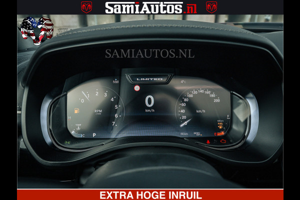 Dodge Ram Limited Night H.O 540HP 706Nm | Massage + Full Option | De Meest Luxe en Volle Pick-Up in zijn Klasse | Comfortabele Dubbele Cabine met Royale 5 Zitplaatsen | BPM vrij | Nu Leverbaar uit Voorraad | Voorraad Nr 2370 - 5411