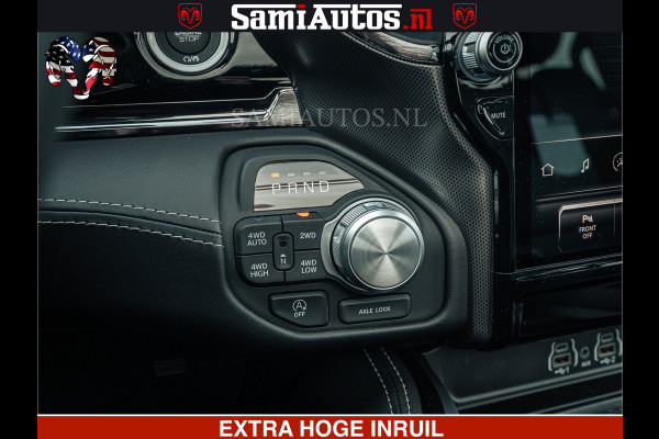 Dodge Ram Limited Night H.O 540HP 706Nm | Massage + Full Option | De Meest Luxe en Volle Pick-Up in zijn Klasse | Comfortabele Dubbele Cabine met Royale 5 Zitplaatsen | BPM vrij | Nu Leverbaar uit Voorraad | Voorraad Nr 2370 - 5411