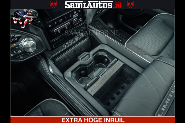 Dodge Ram Limited Night H.O 540HP 706Nm | Massage + Full Option | De Meest Luxe en Volle Pick-Up in zijn Klasse | Comfortabele Dubbele Cabine met Royale 5 Zitplaatsen | BPM vrij | Nu Leverbaar uit Voorraad | Voorraad Nr 2370 - 5411