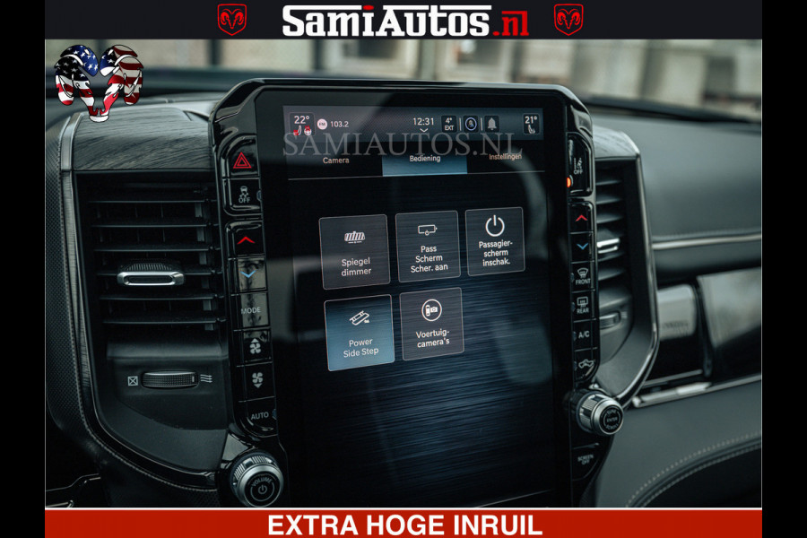 Dodge Ram Limited Night H.O 540HP 706Nm | Massage + Full Option | De Meest Luxe en Volle Pick-Up in zijn Klasse | Comfortabele Dubbele Cabine met Royale 5 Zitplaatsen | BPM vrij | Nu Leverbaar uit Voorraad | Voorraad Nr 2370 - 5411