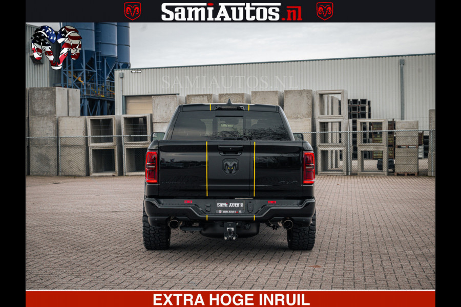 Dodge Ram Limited Night H.O 540HP 706Nm | Massage + Full Option | De Meest Luxe en Volle Pick-Up in zijn Klasse | Comfortabele Dubbele Cabine met Royale 5 Zitplaatsen | BPM vrij | Nu Leverbaar uit Voorraad | Voorraad Nr 2370 - 5411