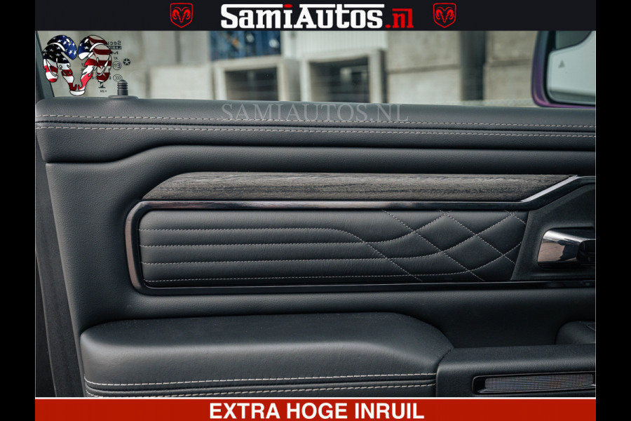 Dodge Ram Limited Night H.O 540HP 706Nm | Massage + Full Option | De Meest Luxe en Volle Pick-Up in zijn Klasse | Comfortabele Dubbele Cabine met Royale 5 Zitplaatsen | BPM vrij | Nu Leverbaar uit Voorraad | Voorraad Nr 2370 - 5411