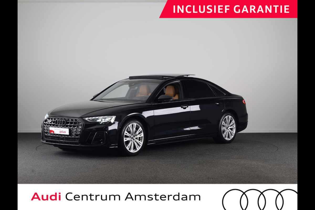 Audi A8 60 TFSI e quattro Lang 462pk |Panoramdak | Head Up display | Ventilatie + massage voor en achter | B&O | Luchtvering