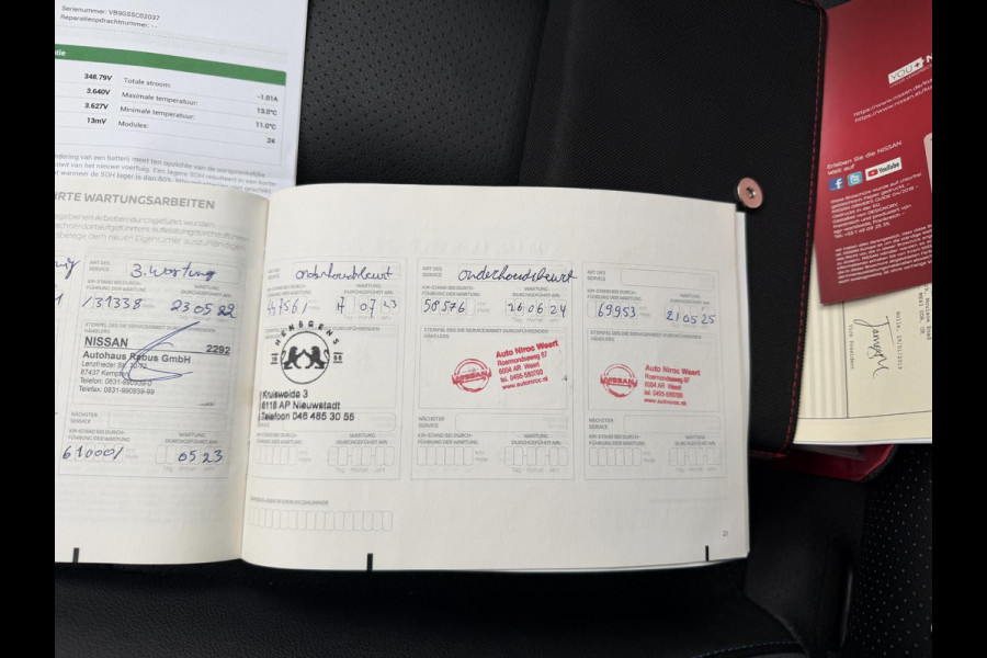 Nissan Leaf Tekna 40 kWh SOH 91%| WARMTEPOMP | BOSE AUDIO | STUUR + STOELVERWARMING VOOR EN ACHTER  | LEDEREN BEKLEDING | 360° CAMERA | DODEHOEKDETECTIE | NETTE COMPLETE AUTO | INCL. 12 MND BOVAG GARANTIE