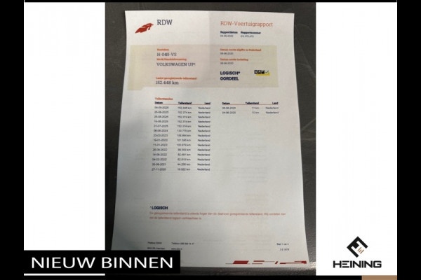 Volkswagen up! 1.0 BMT move up! Airco. Bluetooth. Lichtmetaal. Hollandse auto met NAP