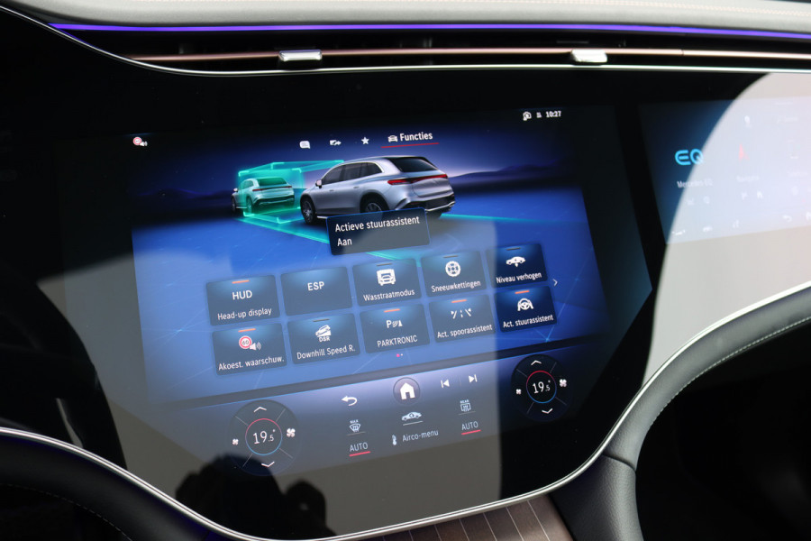 Mercedes-Benz EQS SUV 500 4MATIC Luxury Line 108 kWh | Luchtvering | Hyperscreen | Achterasbesturing | Distronic+ | Stoelventilatie | HUD | Elek. Achterbank | Burmester | Warmtepomp | Digital Light |