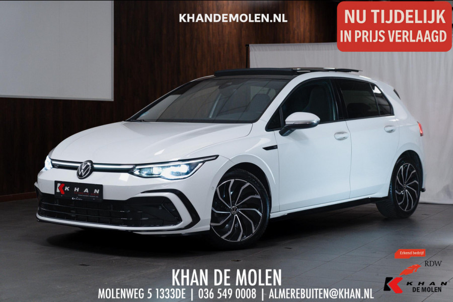 Volkswagen Golf 1.5 eTSI 3x R-Line Pano|IQ|ACC|AppleCarplay|Trekhaak