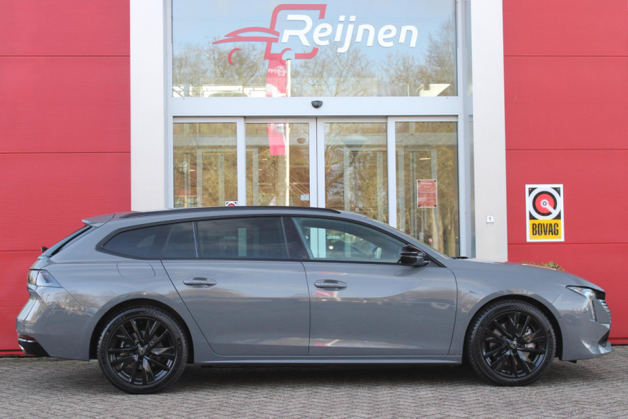 Peugeot 508 SW 1.6 HYbrid 225PK ALLURE BLACK PACK MATRIX LED KOPLAMPEN | ADAPTIEVE ACHTERVERLICHTING | SFEERVERLICHTING | NAVIGATIE | DRAADLOOS APPLE CARPLAY/ANDROID AUTO | HD CAMERA'S VOOR EN ACHTER PLUS 360 | ADAPTIEVE CRUISCONTROL | COMFORT BUSINESS PACK - AGR VOORSTOELEN MET UITSCHUIFBARE NEUS, STOELVERWARMING, ELEKTRISCH VERSTELBARE HELLINGSHOEK/LENDESTEUN | DODEHOEKBEWAKING | 18'' LICHTMETALEN VELGEN TYPE SPERONE BLACK | DONKERE HEMELBEKLEDING | ELEKTRISCH BEDIENBARE ACHTERKLEP | GLANZEND ZWARTE DAKRAILING | EXTRA GETINTE ACHTERRUITEN |