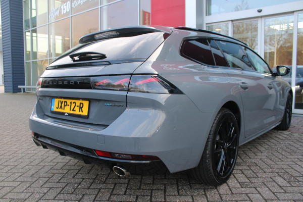Peugeot 508 SW 1.6 HYbrid 225PK ALLURE BLACK PACK MATRIX LED KOPLAMPEN | ADAPTIEVE ACHTERVERLICHTING | SFEERVERLICHTING | NAVIGATIE | DRAADLOOS APPLE CARPLAY/ANDROID AUTO | HD CAMERA'S VOOR EN ACHTER PLUS 360 | ADAPTIEVE CRUISCONTROL | COMFORT BUSINESS PACK - AGR VOORSTOELEN MET UITSCHUIFBARE NEUS, STOELVERWARMING, ELEKTRISCH VERSTELBARE HELLINGSHOEK/LENDESTEUN | DODEHOEKBEWAKING | 18'' LICHTMETALEN VELGEN TYPE SPERONE BLACK | DONKERE HEMELBEKLEDING | ELEKTRISCH BEDIENBARE ACHTERKLEP | GLANZEND ZWARTE DAKRAILING | EXTRA GETINTE ACHTERRUITEN |