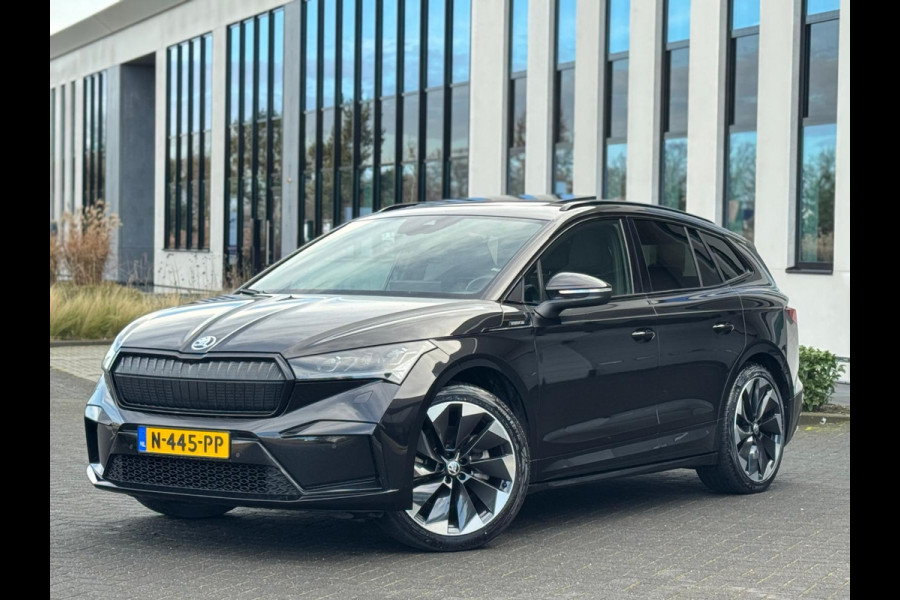 Škoda ENYAQ iV 80 Sportline, panoramadak, achteruitrijcamera, stoelverwarming, vele opties, 1 e eigenaar, NL auto met nap