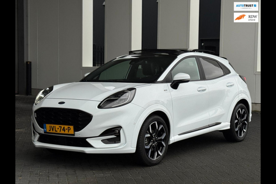 Ford Puma 1.0 EcoBoost Hybrid ST-Line Vignale, VOL OPTIES , panoramadak, stoelverwarming,lederen sportinterieur,achteruitrijcamera