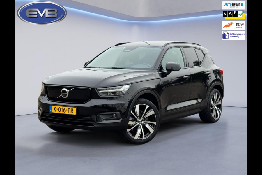Volvo XC40 Recharge P8 AWD 408 pk R-Design, panoramadak, vele opties, afn. trekhaak, 1 e eigenaar, NL auto met nap