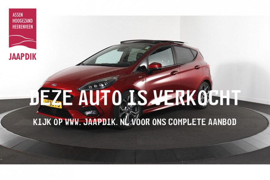 Ford Fiesta BWJ 2020 | 1.0T 124PK Hybrid ST-Line X | PANO DAK | STOEL&STUUR VERW | CAMERA A | CARPLAY | NAVI  | CLIMA | CRUISE | PDC 2X |