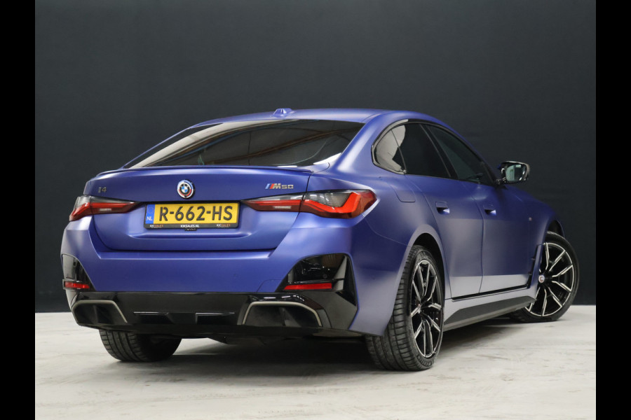 BMW i4 M50 High Executive 84 kWh SOH 94% [SCHUIFKANTELDAK, MEMORY SEATS, HARMAN/KARDON, APPLE CARPLAY, ANDROID, KUIPSTOELEN, HEAD-UP, ADAPTIVE CRUISE, 360 CAMERA, STOELVERWARMING, NIEUWSTAAT]