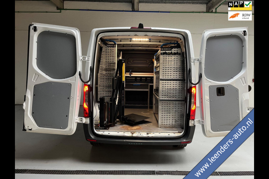 Mercedes-Benz Sprinter SERVICEWAGEN 314 2.2 CDI 140PK euro6 L1H1 Sortimo inrichting, 2xschuifdeur, M-bux, Laadkraan RIJKLAARPRIJS!