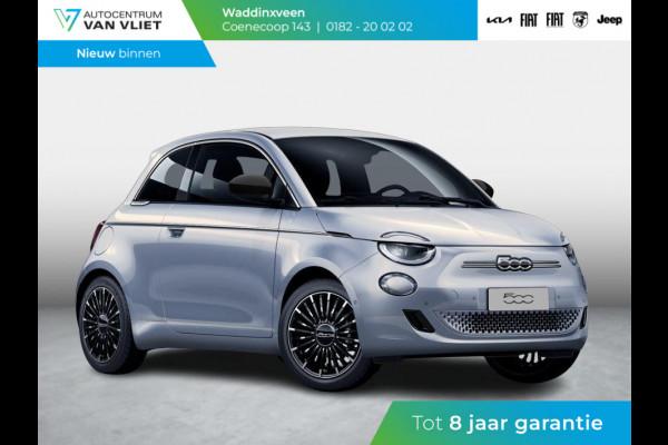 Fiat 500 Hybrid Collezione | Clima | LED | PDC | JBL Premium Audio | 17" | Camera | BSM | Canneloni Ivory/Piombo interieur