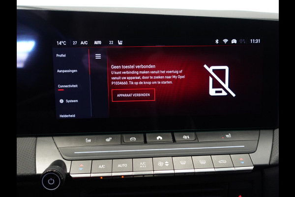 Opel Astra 1.2 130pk GS Line Automaat | Climate control | Adaptive cruise control | LED | Voorstoelen verwarmd | Stuurwiel verwarmd | Achteruitrij camera 360* | Sfeer verlichting | Apple Carplay/ Android auto