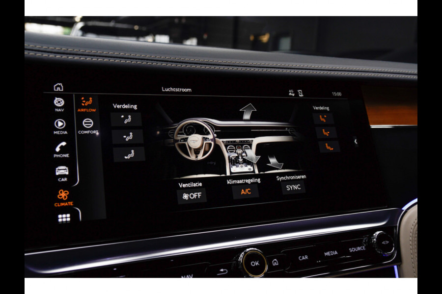 Bentley Continental GT 6.0 W12 HUD Naim Leer Nachtzicht ACC Keyless 360 Camera Stoelventilatie Elektr. achterklep Memory seats Navi Niveauregeling PDC Stoelverwarming LM velgen