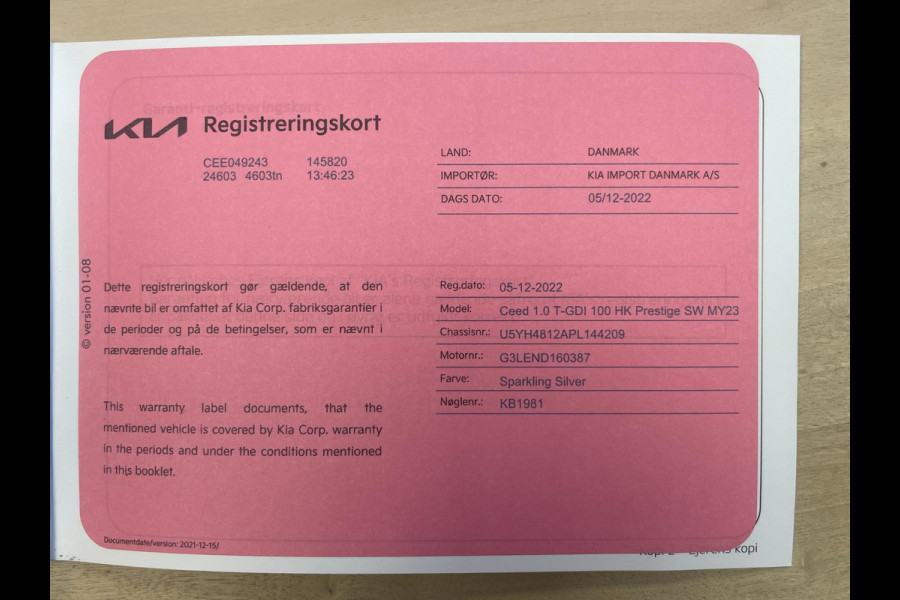 Kia Ceed Sportswagon 1.0 T-GDi DynamicLine|APPLE CARPLAY|ANDROID AUTO|STOEL+STUURVERW|CAMERA|CRUISE,CLIMATE CTRL|1E EIG.|INCL.BTW|