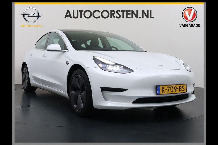 Tesla Model 3 RWD SR plus Soh 90% LFP Accu AutoPilot Leder Panoramadak Adaptive-Cruise Camera's Elektr.-Stuur+Stoelen+Spiegels+Geheugen+Easy-E Navi LED DAB Voorverwarmen Keyless One-Pedal-Drive Lmv 18" SOH 90% 1e Eigenaar Origineel Nederlandse Auto