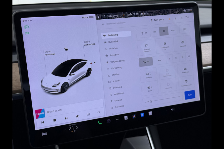 Tesla Model 3 RWD SR plus Soh 90% LFP Accu AutoPilot Leder Panoramadak Adaptive-Cruise Camera's Elektr.-Stuur+Stoelen+Spiegels+Geheugen+Easy-E Navi LED DAB Voorverwarmen Keyless One-Pedal-Drive Lmv 18" SOH 90% 1e Eigenaar Origineel Nederlandse Auto