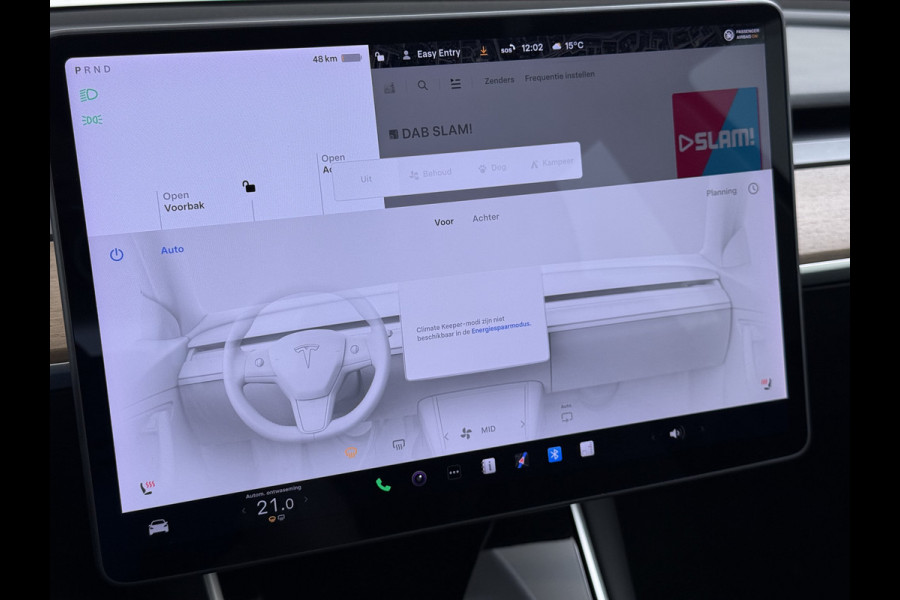 Tesla Model 3 RWD SR plus Soh 90% LFP Accu AutoPilot Leder Panoramadak Adaptive-Cruise Camera's Elektr.-Stuur+Stoelen+Spiegels+Geheugen+Easy-E Navi LED DAB Voorverwarmen Keyless One-Pedal-Drive Lmv 18" SOH 90% 1e Eigenaar Origineel Nederlandse Auto