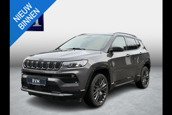 Jeep Compass 1.3T 4 x e 240 | 80th Anniversary PHEV 4WD| STOEL + STUURVERWARMING| ADAPTIVE CRUISE CONTROL| ACHTERUITRIJCAMERA| ELEKTRISCHE STOELEN| KEYLESS| 19 INCH! |SUPER COMPLEET UITGEVOERD! |